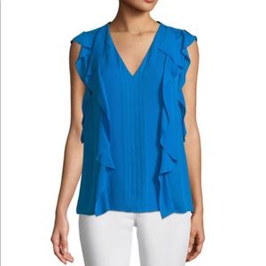 Elie Tahari Tops - New ELIE TAHARI Dovie blouse with ruffle trim Elie Tahari Tops - New ELIE TAHARI Dovie blouse with ruffle trim